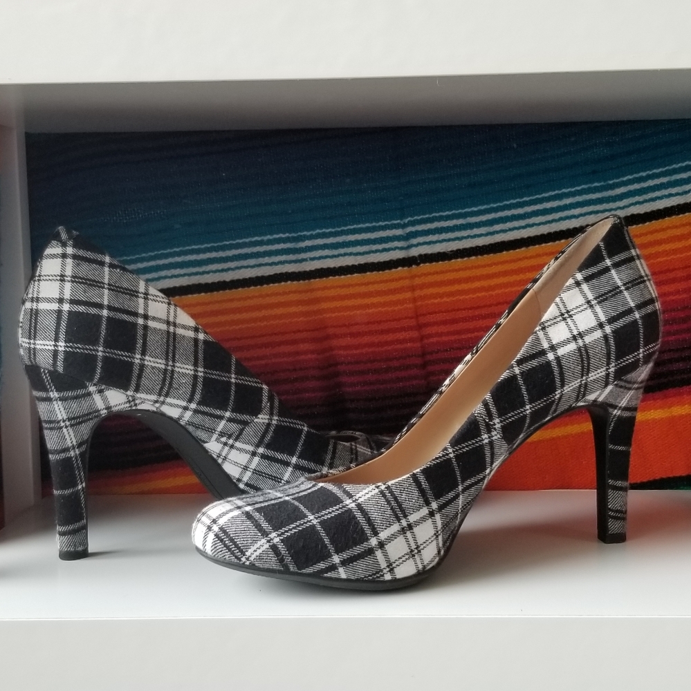 Kelly & Katie Plaid Heels